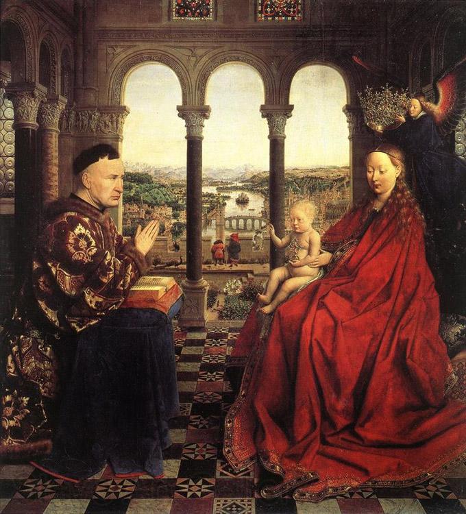 Jan Van Eyck The Virgin of Chancellor Rolin (mk08)